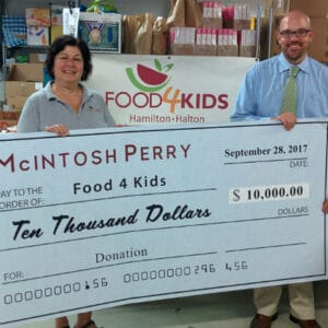 McIntosh Perry Donates to Food4Kids