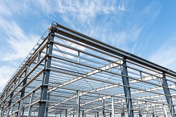 steel structure of a building